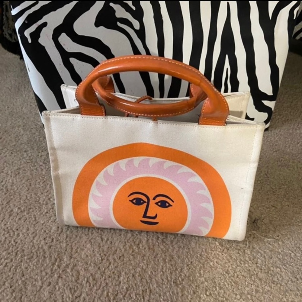 Kate Spade Sun handbag canvas / leather tote